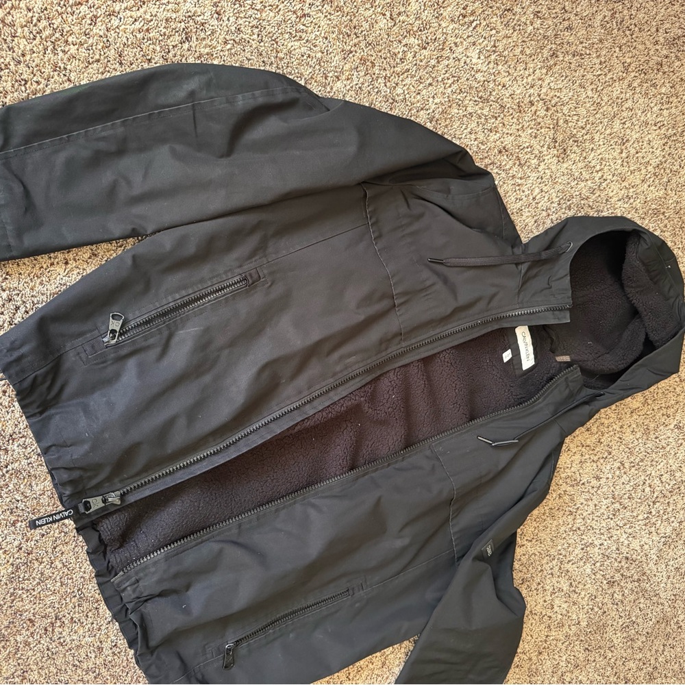 Black Calvin Klein Utility Jacket